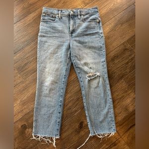 Madewell perfect vintage crop jeans
